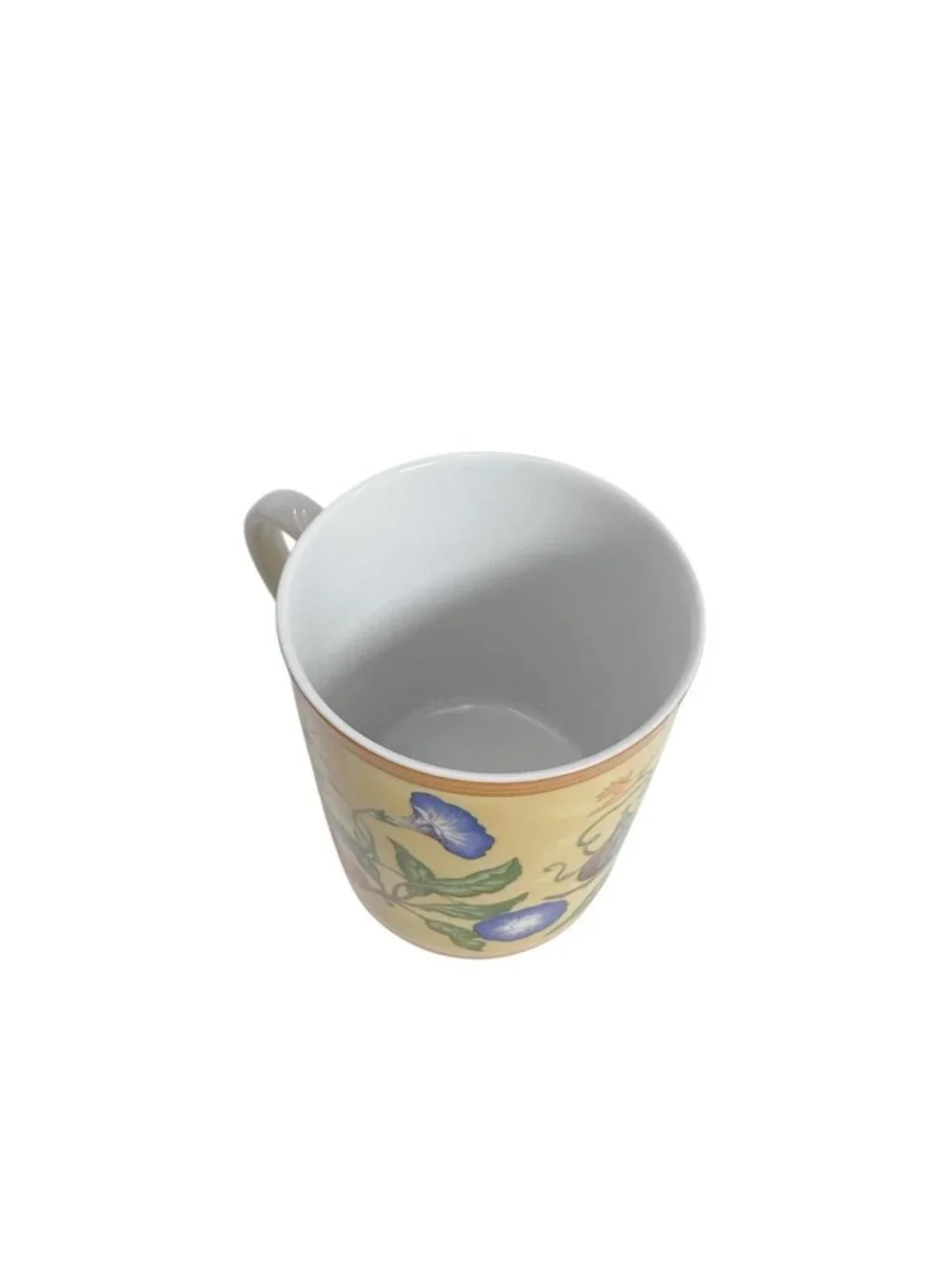 Hermes Cup Fruit South Country Bird Siesta Mug Yellow White